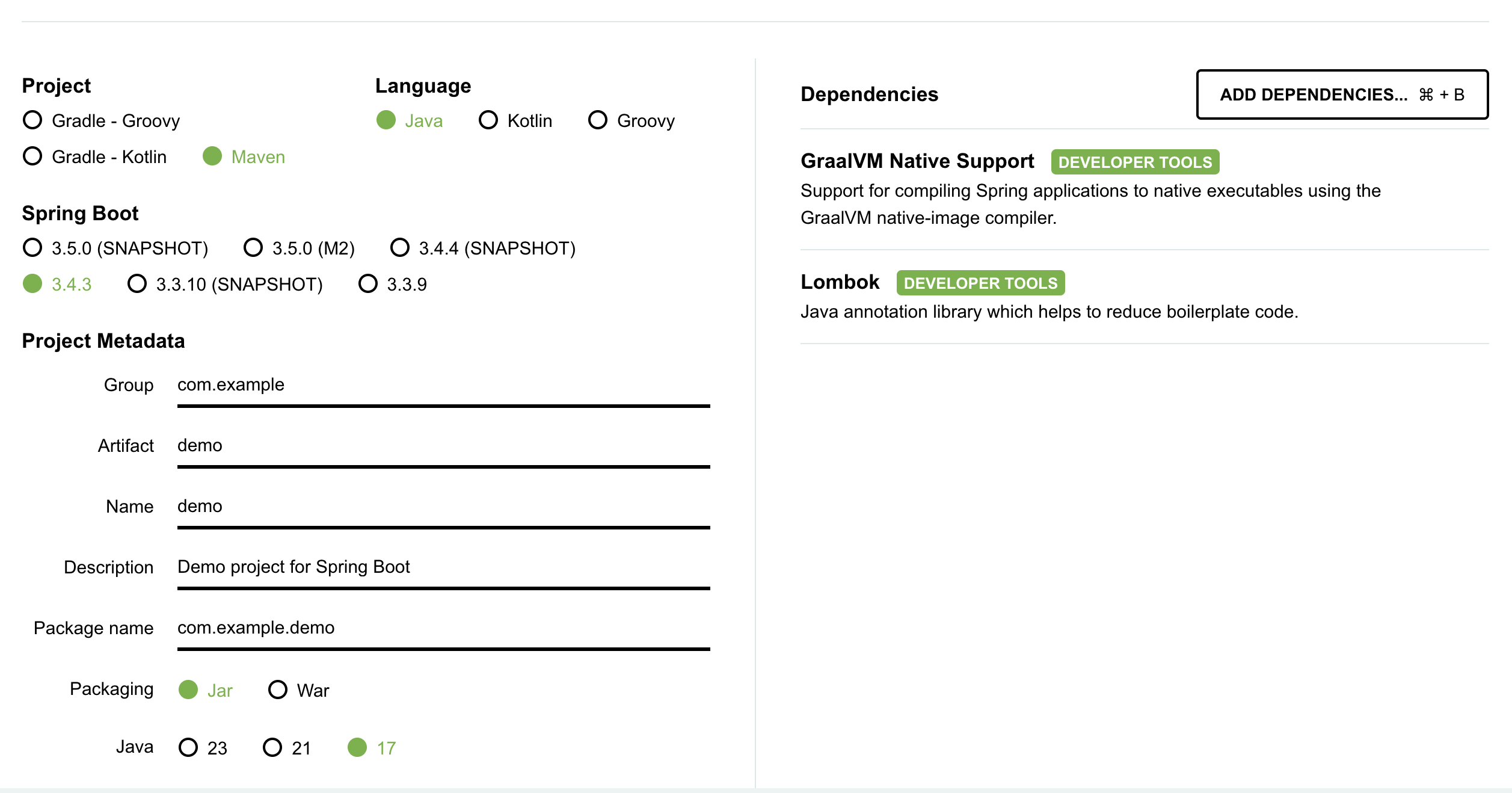 springboot初始化时配置graalvm